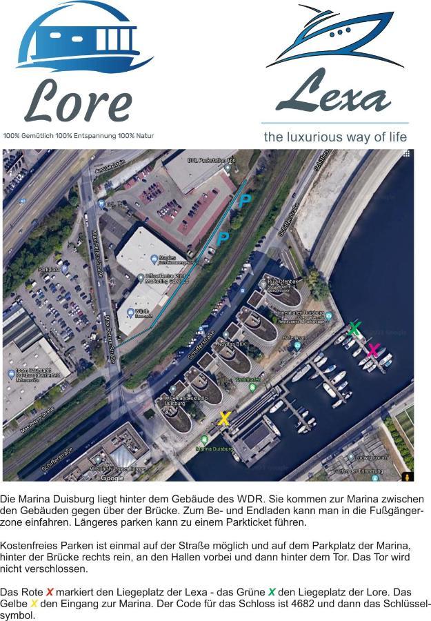 Hausboot Lore Duisburg Buitenkant foto